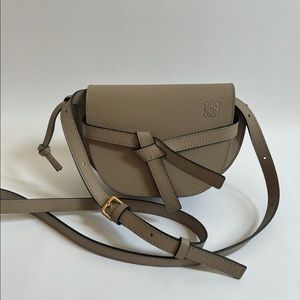 Mini Gate Dual bag in pebble grain calf by Loewe